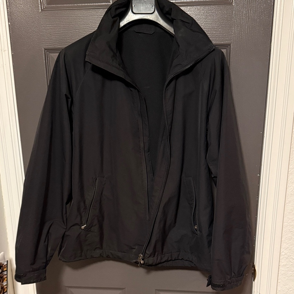 Armani Collezioni Black Windbreaker Jacket